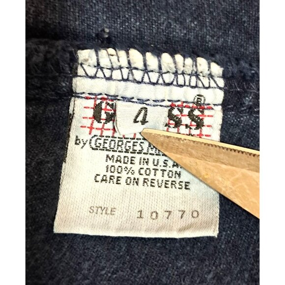 Vintage 90s Guess Overalls Y2K READ Womens Size 4 USA Indigo Blue Denim - Picture 3 of 15